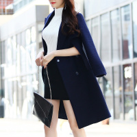 EudonChoi秋冬毛呢大衣中长款显瘦气质女款大衣