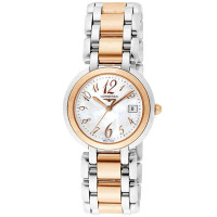 瑞士Longines浪琴女表心月系列优雅女士手表时尚镶钻石英表女 L8.112.5.83.6