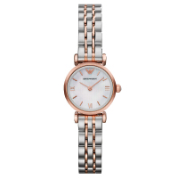 阿玛尼（Emporio Armani) 腕表欧美时尚精致小巧小表盘休闲石英表 女 钢带 AR1764