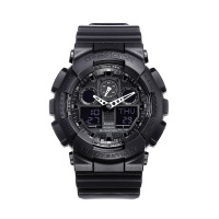 CASIO(卡西欧) G-SHOCK系列 多功能运动石英表男士电子腕表 GA-100-1A1
