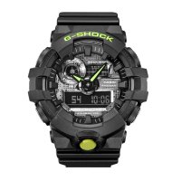 卡西欧手表 G-SHOCK 硬碰硬主题石英表男女款 防水防震功能表款GA-700DC-1A