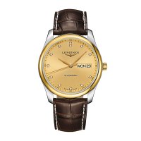 【预售款】浪琴(LONGINES) 瑞士手表自动机械表男名匠系列金盘轻奢L2.755.5.37.3