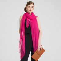 WILLIAM&KATE（威廉凯特）丝巾女士丝绸围巾防晒沙滩巾披肩纱巾简约时尚纯色百搭丝巾