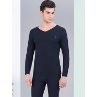 爱帝秋冬男士商务无痕保暖薄款秋衣裤防寒打底内衣套装