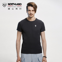 诺诗兰2018春夏新品户外速干T恤男士圆领运动快干衣短袖 GQ075A01