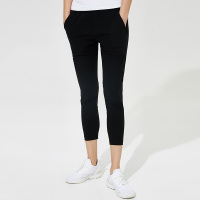 DISCOVERY户外女式运动休闲四面弹力舒适透气九分裤DAMG82245DAMG82245-G01X黑色(