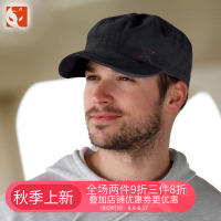 快乐狐狸春夏男士军帽 户外运动徒步旅游帽棉感休闲透气棒球帽