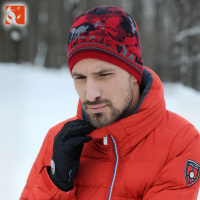 快乐狐狸（ActionFox）男女帽针织毛线帽保暖口袋帽护耳两面套头帽1