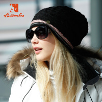 快乐狐狸（ActionFox）运动户外男女度假旅游防寒保暖针织口袋帽3430