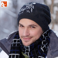 快乐狐狸（ActionFox）男毛线户外保暖滑雪针织帽舒适柔软时尚简约1936