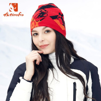 快乐狐狸（ActionFox）男女户外运动滑雪帽包头保暖炫彩时尚情侣针织帽