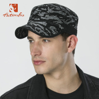 快乐狐狸（ActionFox）军帽男士棉感透气鸭舌帽简约舒适成熟棒球军帽