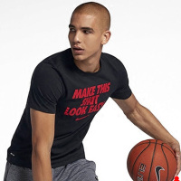 耐克（NIKE）男款透气运动休闲圆领短袖T恤AJ2780