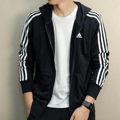 阿迪达斯（adidas）外套男装夏季针织连帽运动服保暖跑步休闲夹克S98786