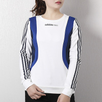 阿迪达斯（adidas）女士休闲圆领针织上衣卫衣套头衫CV9140【现】