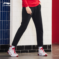 李宁（LI-NING）运动男款训练系列长裤直筒休闲针织运动卫裤AKLP019