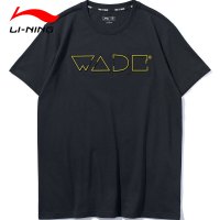李宁（LI-NING）运动男款韦德系列棉质圆领短袖T恤AHSP177
