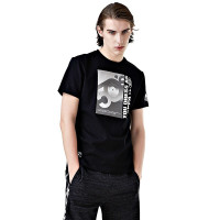 卡帕（Kappa）运动男款潮流印花轻薄透气运动休闲短T恤K0912TD59D