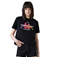 卡帕（Kappa）运动女款圆领舒适休闲短袖针织T恤K0922WD55D