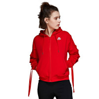 卡帕（Kappa）运动女款休闲长袖开衫帽衫外套时尚舒适卫衣K0922MK30D