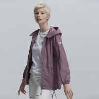 诺诗兰（NORTHLAND）户外运动女式休闲大帽檐中长款皮肤风衣GL082B02