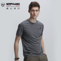 诺诗兰运动户外休闲吸湿排汗男防晒透气短袖T恤GL085B09