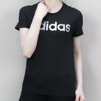 阿迪达斯（adidas）女款大logo印花休闲短袖T恤CX5153