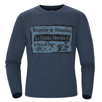 诺诗兰（NORTHLAND）运动户外男式休闲运动图案印花保暖长袖T恤GL065651