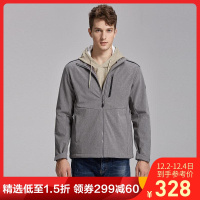 诺诗兰（NORTHLAND）户外男式运动休闲舒适保暖防风透气徒步旅行风衣软壳衣GF085X07
