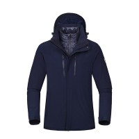 诺诗兰（NORTHLAND）冲锋衣户外男式运动休闲防风保暖防水透湿套抓羽绒内胆三合一徒步三穿冲锋衣GS075507