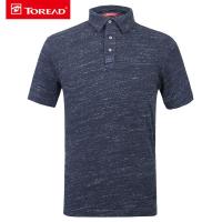 探路者（TOREAD）户外运动T恤男式短袖花纱舒适POLO衫短袖T恤TAJG81760