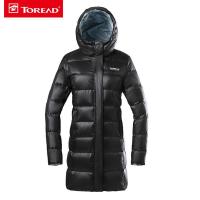 探路者（TOREAD）户外运动羽绒服户外女式中长款羽绒外套保暖白鹅绒双面穿羽绒服TADH92720
