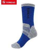 探路者（TOREAD）户外运动袜子户外男式防滑排汗登山羊毛袜TELH91333