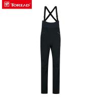 探路者（TOREAD)户外运动软壳裤户外女裤透气弹力防风防泼水高腰背带软壳裤TAMH92506