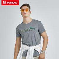 探路者（TOREAD） T恤男 19户外男式透气莫代尔圆领短袖T恤TAJH81745