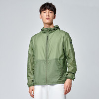 （OUTDOORPRODUCTS）运动户外男士连帽皮肤衣轻薄弹力透气外套21003