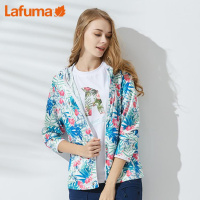 乐飞叶（LAFUMA）运动户外透气印花连帽遮阳衣女透气外套皮肤风衣女LFTS9BL19