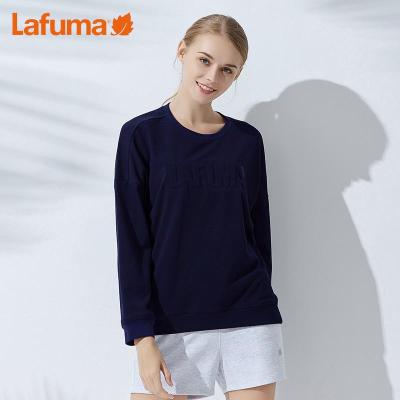 乐飞叶（LAFUMA）运动户外圆领套头卫衣女宽松韩版LFTS9AL12