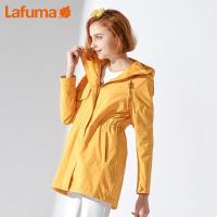 乐飞叶（LAFUMA）运动户外防风防泼水中长连帽冲锋衣女登山服LFJA9AF65