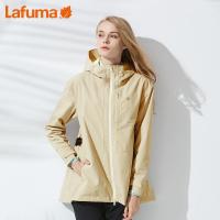 乐飞叶（LAFUMA）运动户外时尚GTX防水透气中长款连帽冲锋衣女LFJA9AG15