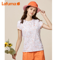 乐飞叶（LAFUMA）运动户外旅行满印花运动快干t恤女短袖潮LFTS0BS38