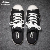 李宁（LI-NING）男鞋低帮透气运动帆布鞋休闲鞋AGCQ037-3