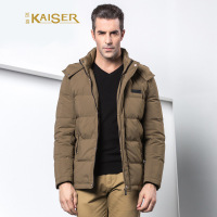 凯撒KAISER羽绒服连帽休闲男式冬装舒适外套新款