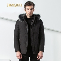 凯撒KAISER羽绒服连帽休闲男式流行冬装外套新款