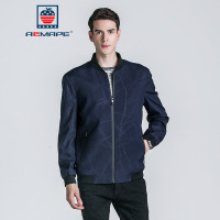 AEMAPE美国苹果夹克男士简约时尚休闲立领外套男2018秋季新款.