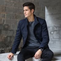【反季清仓特价】KAISER凯撒羽绒服男冬时尚简约基础短款纯色保暖白鸭绒男外套