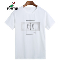 FORTEI富铤 男士短袖t恤2019夏季休闲圆领青年半袖男装衣服打底衫潮流百搭