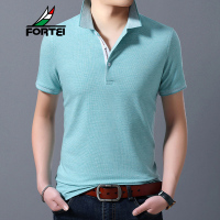 FORTEI富铤 短袖polo衫男士夏季弹力棉质翻领t恤男潮流2019百搭男士polo衫