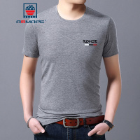 AEMAPE苹果 短袖t恤男2019夏季圆领字母款男士休闲棉质弹力体恤半袖衣服潮。