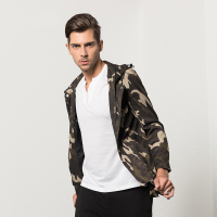 AEMAPE苹果 迷彩风衣男士时尚简约休闲新款春秋季外套